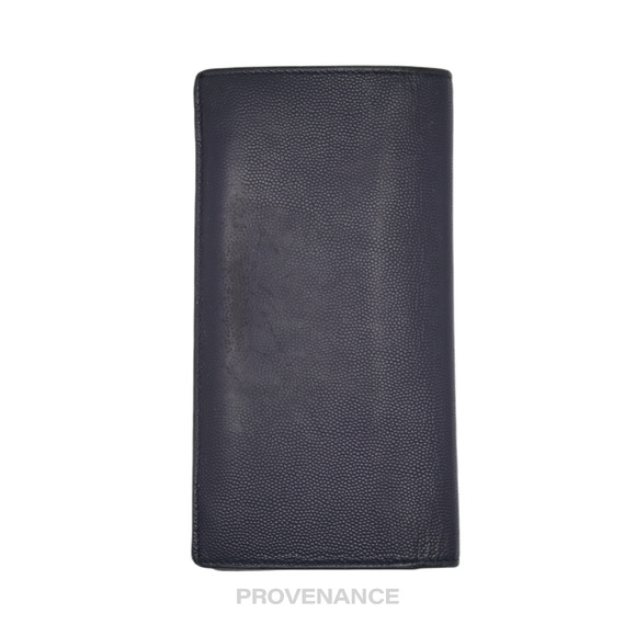 🔴 SLP Zip Long Wallet - Navy Leather - Picture 2 of 8
